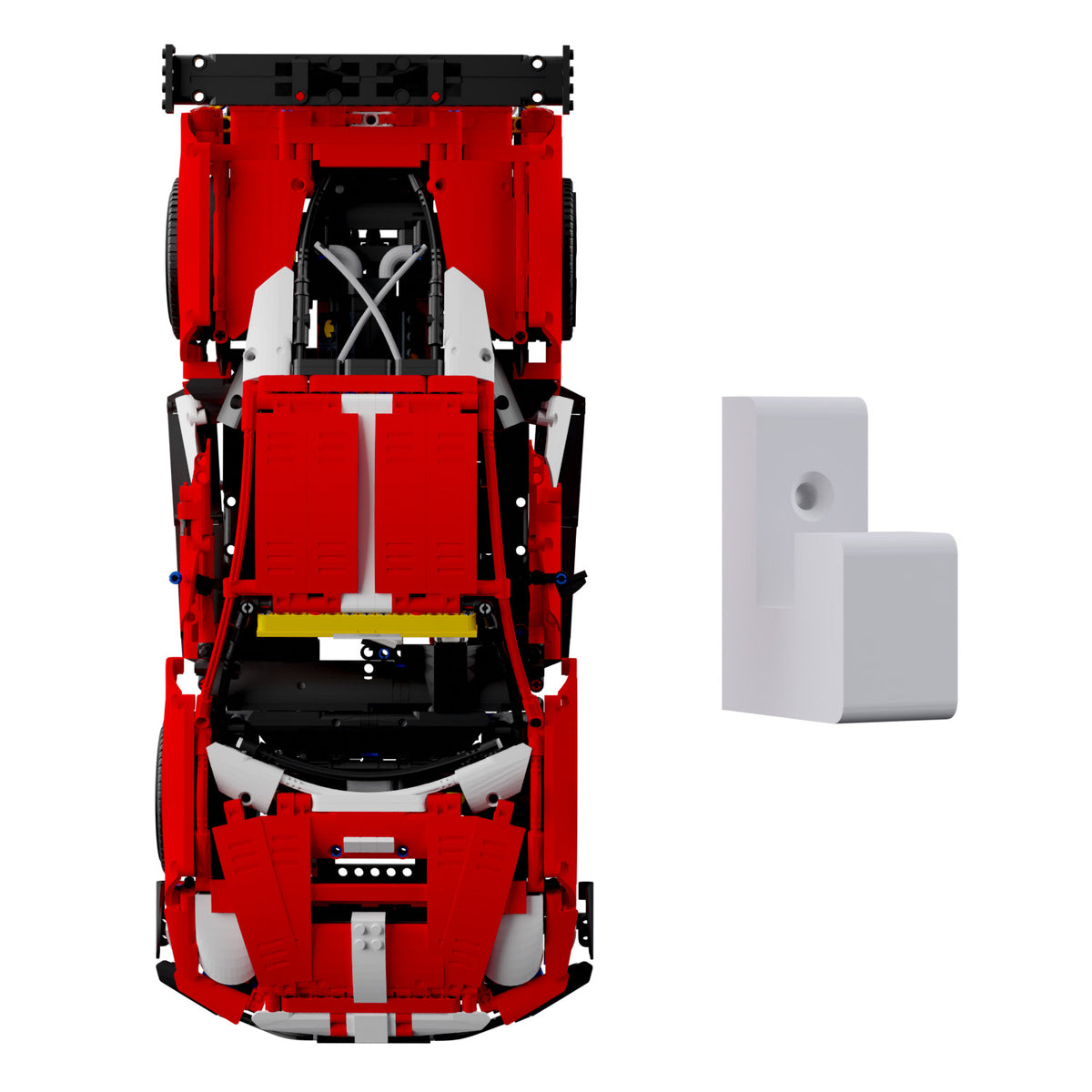 Wandhalterung kompatibel mit Lego Technic 42125 Ferrari 488 GTE Model