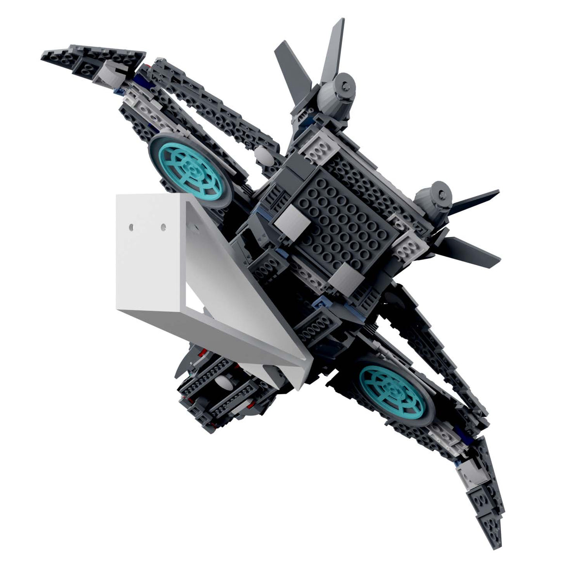 Wandhalterung kompatibel mit LEGO Marvel 76248 Quinjet Avengers