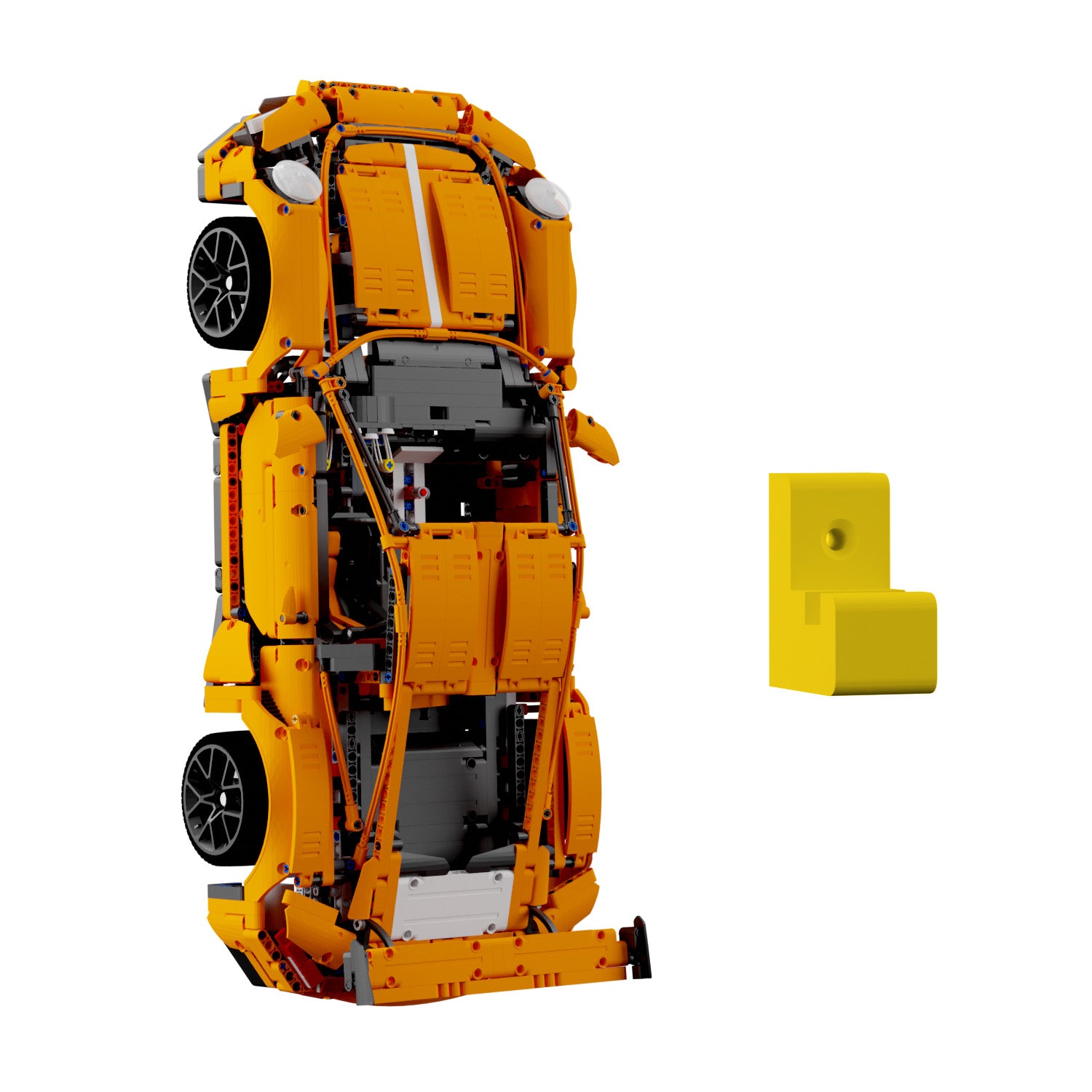 Wandhalterung kompatibel mit Lego Technik 42056 Porsche 911 GT3 RS