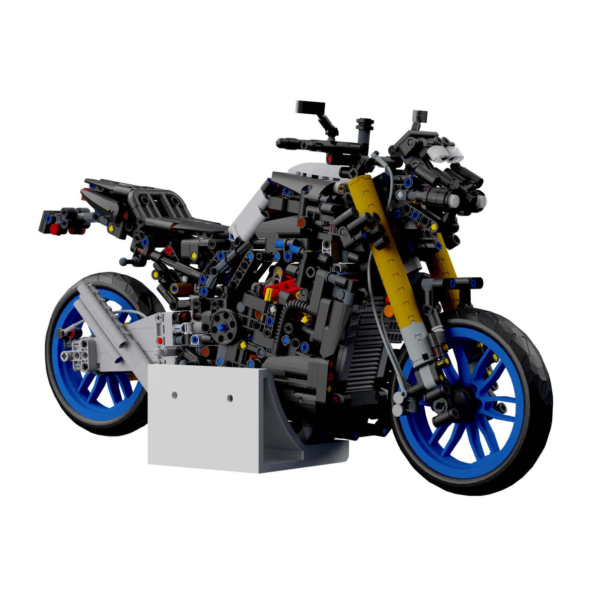 Wandhalterung kompatibel mit LEGO Technik 42159 Yamaha MT-10 SP