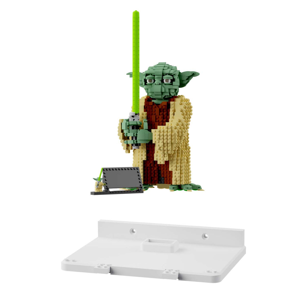 Wandhalterung kompatibel mit LEGO Star Wars 75255 Yoda Figur Display