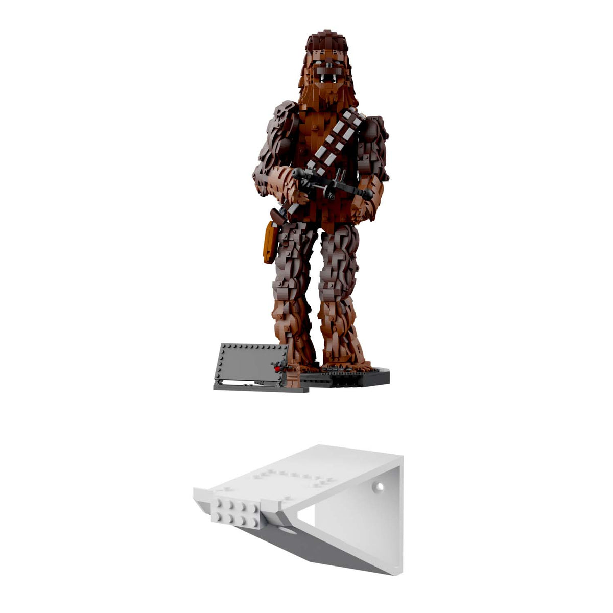 Wandhalterung kompatibel mit LEGO Star Wars 75371 Chewbacca Display