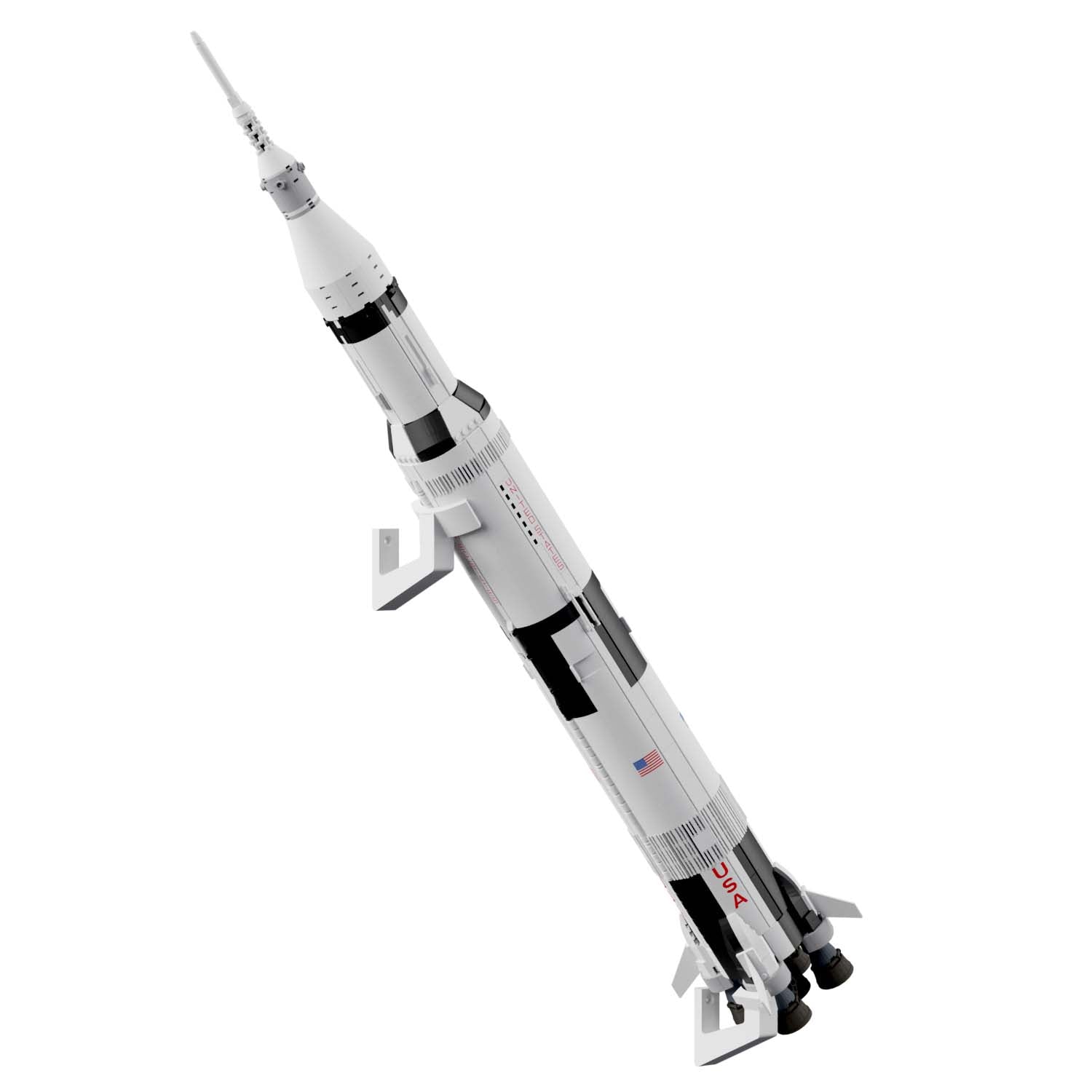 Wandhalterung fur LEGO 92176 NASA Apollo Saturn V fossi3D