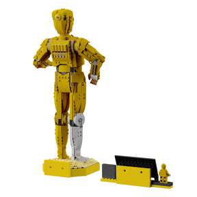 Wandhalterung kompatibel mit LEGO 75398 Star Wars C-3PO 2024 10 Farben